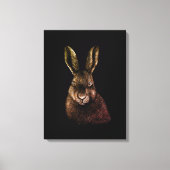 Hare, konijn, tekening canvas afdruk (Voorkant)