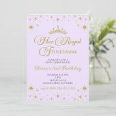 Hare Koninklijke Drieheid Gouden Prinses 3e Verjaa Kaart (Staand voorkant)