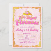 Hare Koninklijke Fiveness - Meisje 5e verjaardag U Kaart (Voorkant)