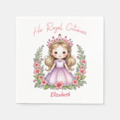 Hare Koninklijke Schoonheid Prinses Roze Servet (Voorkant)