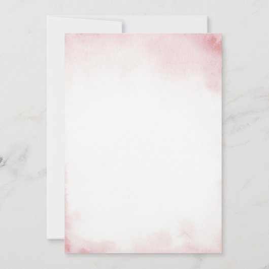 Hare koninklijke vijfness Verjaardag Kasteel Roze Kaart (Achterkant)