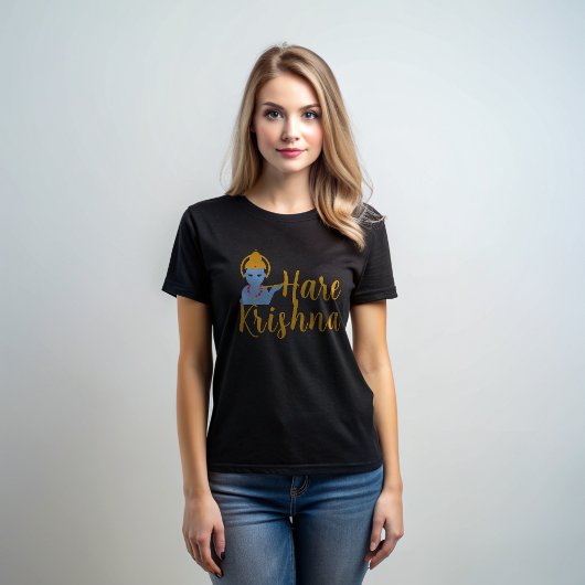Hare Krishna Black T-shirt