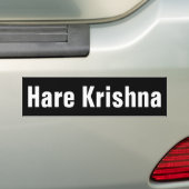hare Krishna Bumpersticker (Op auto)