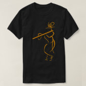 Hare Krishna Flute Art  Krishna Lover  T-shirt (Design voorkant)