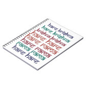 Hare Krishna Hare Krishna Mantra Chanting Hinduism Notitieboek (Linkerzijde)