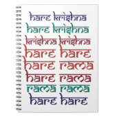 Hare Krishna Hare Krishna Mantra Chanting Hinduism Notitieboek (Voorkant)