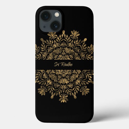 Hare Krishna kunst - Shree Radhe typografie Case-Mate iPhone Case (Achterkant)