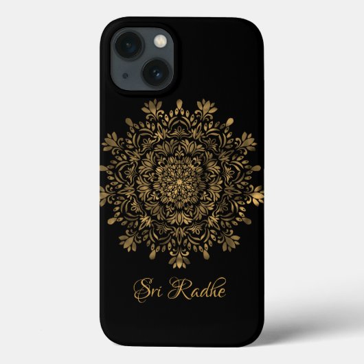 Hare Krishna kunst - Shree Radhe typografie Case-Mate iPhone Case (Achterkant)