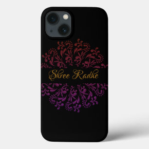Hare Krishna kunst - Shree Radhe typografie Case-Mate iPhone Case