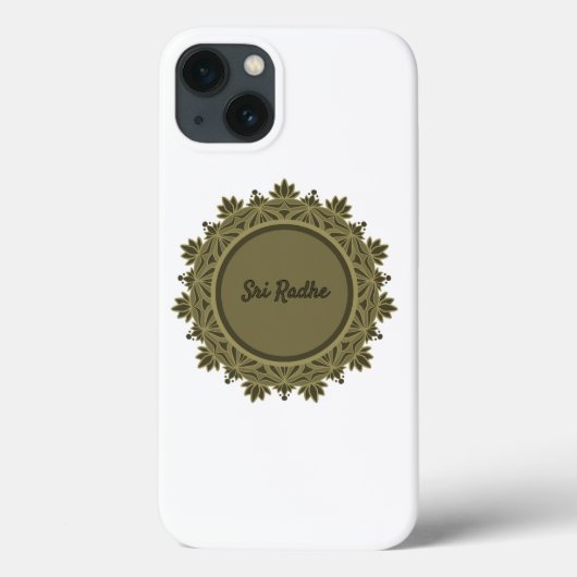 Hare Krishna kunst - Shree Radhe typografie Case-Mate iPhone Case (Achterkant)