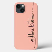Hare Krishna kunst typografie iPhone / iPad case (Achterkant)