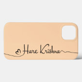 Hare Krishna kunst typografie iPhone / iPad case (Achterkant (horizontaal))