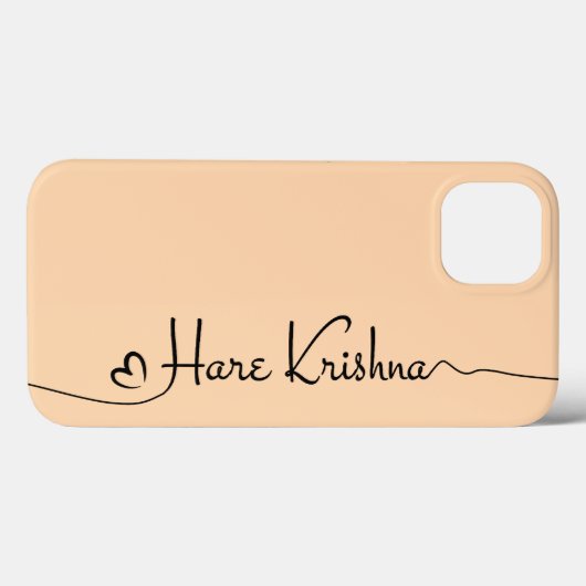 Hare Krishna kunst typografie iPhone / iPad case (Achterkant (horizontaal))