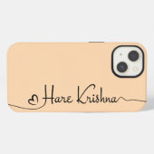 Hare Krishna kunst typografie iPhone / iPad case Hoesje (Achterkant horizontaal)