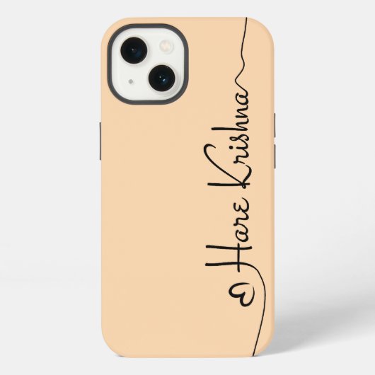Hare Krishna kunst typografie iPhone / iPad case Hoesje (Achterkant)
