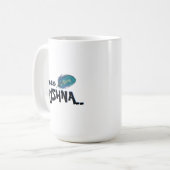 "Hare Krishna" Peacock Feather Hindu Koffiemok (Voorkant links)