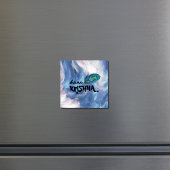 "Hare Krishna" Peacock Feather Hindu Magneet