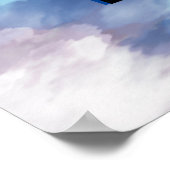 "Hare Krishna" Peacock Feather Hindu Poster (Hoek)