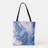 "Hare Krishna" Peacock Feather Hindu Tote Bag (Achterkant)