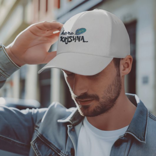 "Hare Krishna" Peacock Feather Hindu Trucker Pet