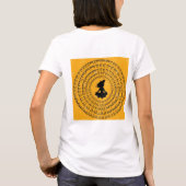 Hare Krishna tshirt voor vrouwen (Achterkant)