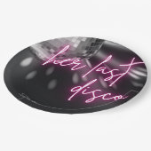 Hare laatste Disco Meidenavondfeest Servetten Papieren Bordje (Gekanteld)