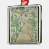 Hare (m/v op papier) metalen ornament (Links)