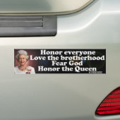 Hare Majesteit de Koningin Bumpersticker (Op auto)