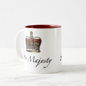 Hare Majesteit, Hare Hoogheid Tweekleurige Koffiemok (Voorkant links)