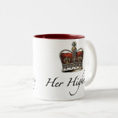 Hare Majesteit, Hare Hoogheid Tweekleurige Koffiemok (Voorkant rechts)