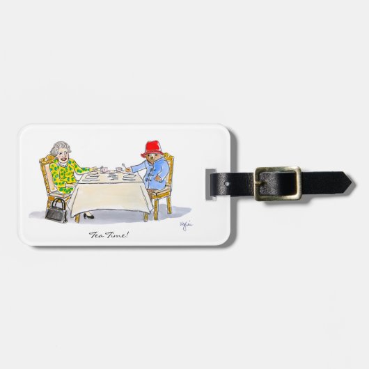 Hare Majesteit, Koningin Elizabeth II Bagagelabel (Voorkant horizontaal)