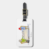 Hare Majesteit, Koningin Elizabeth II Bagagelabel (Voorkant verticaal)