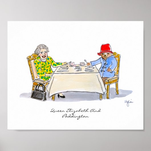 Hare Majesteit, Koningin Elizabeth II Poster (Voorkant)