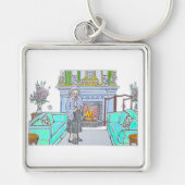 Hare Majesteit Koningin Elizabeth II Sleutelhanger (Voorkant)