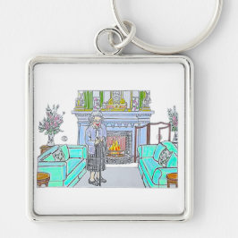 Hare Majesteit Koningin Elizabeth II Sleutelhanger