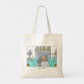 Hare Majesteit, Koningin Elizabeth II Tote Bag (Achterkant)