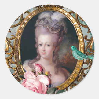 Hare Majesteit, Koningin Marie Antoinette, Ronde z Ronde Sticker