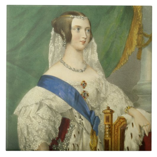 Hare Majesteit, Koningin Victoria (1819-19) Tegeltje (Voorkant)