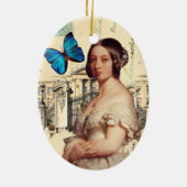 Hare Majesteit Koningin Victoria Keramisch Ornament (Achterkant)