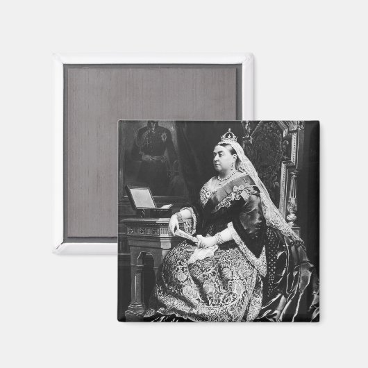 Hare Majesteit Koningin Victoria Magneet (Voorkant / Achterkant)