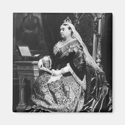 Hare Majesteit Koningin Victoria Magneet (Voorkant)