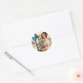Hare Majesteit, Koningin Victoria Ronde Sticker (Envelop)