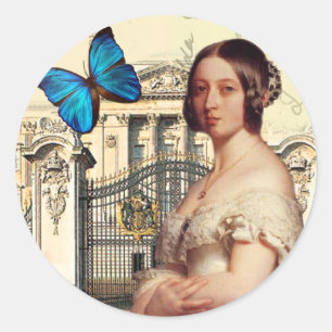 Hare Majesteit, Koningin Victoria Ronde Sticker