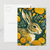 Hare Marigold Briefkaart (Voorkant / Achterkant)