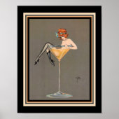 "Hare Martini" 1920 Art Deco Print (Voorkant)