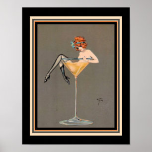 "Hare Martini" 1920 Art Deco Print