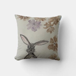Hare met bloemen kussen