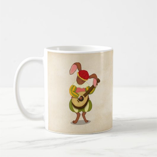 Hare met Lute & Six Rhythmic Modes Medieval Modes Koffiemok (Links)