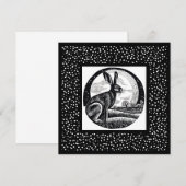 Hare & Moon Night Sky Kaart (Voorkant / Achterkant)