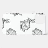 Hare of konijn. Naadloos patroon met bosanima Case-Mate iPhone Case (Achterkant (horizontaal))
